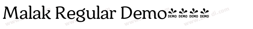 Malak Regular Demo字体转换